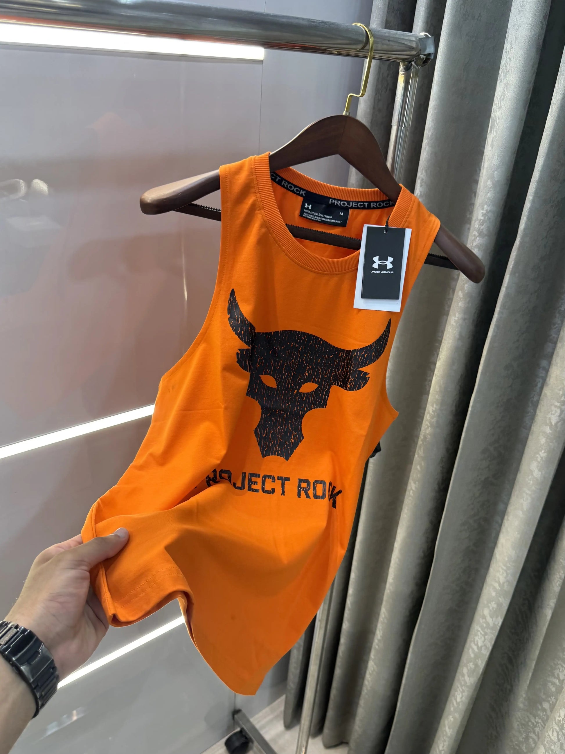 UNDER ARM_OUR ORANGE LOGO PRINT PREMIUM SANDO