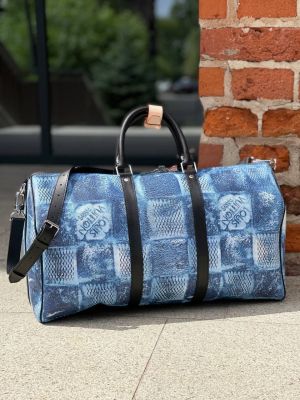 L-O-U-IS V-U-IT-TO-N L-V DAMIER KEEPALL BANDOULIRE LIMITED EDITION PREMIUM UNISEX DUFFLE BAG