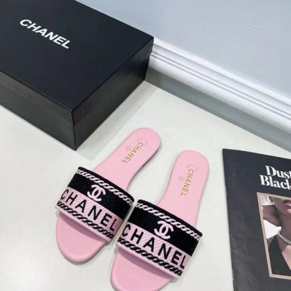 C-H-A-N-E-L HAYDEN CLASSIC FLATS WITH OG BOX & DUST BAG PREMIUM (PINK)