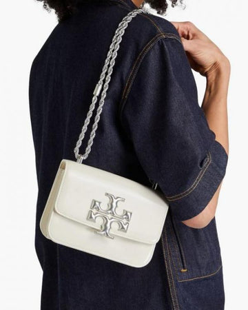 T-O-R-Y B-U-R-C-H ELEANOR PREMIUM QUALITY SHOULDER BAG WITH OG BOX & DUST BAG (WHITE)