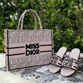 M-IS-S D-IO-R BOOK LARGE TOTE
