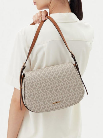 M-I-C-H-A-E-L K-O-R-S MK LYDIA SIGNATURE SHOULDER BAG WITH OG BOX & DUST BAG PREMIUM (WHITE)