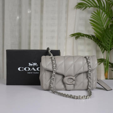 C-O-A-C-H TABBY 20 SHOULDER BAG WITH OG BOX & DUST BAG PREMIUM (GREY)