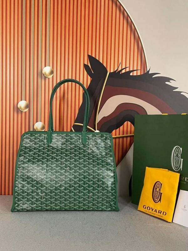 G-O-Y-A-R-D HARDY PREMIUM QUALITY TOTE BAG WITH EXTRA POUCH & DUST BAG (GREEN)