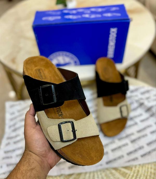 B-I-R-K-E-N-S-T-O-C-K ARIZONA SLIDES WITH OG BOX PREMIUM (BLACK CREAM)