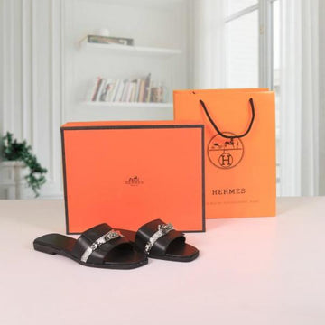 H-E-RM-ES PARIS BIRKIN FLATS - BLACK