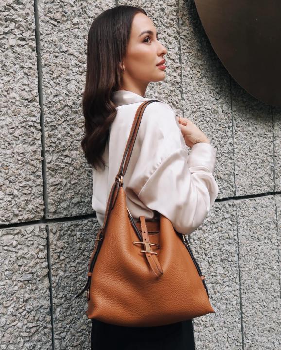 T-O-DS T TIMELESS PEBBLE LEATHER BAG - TAN