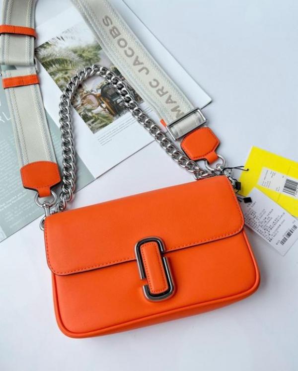 M-A-R-C J-A-C-O-B-S THE J MARC SHOULDER BAG WITH OG BOX & DUST BAG PREMIUM (ORANGE)