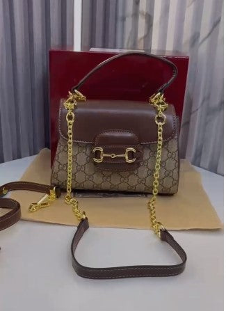 Gu-cc-i Horsebit Top Handle Handbag