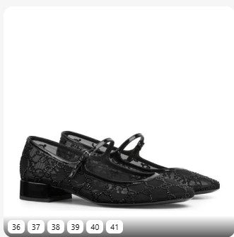 Gu-cc-i Women GG crystal ballet flat