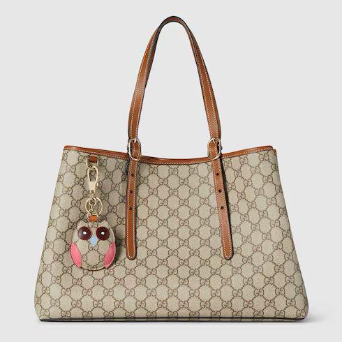 G_cc_i EMBLEM TOTE WITH CHARM