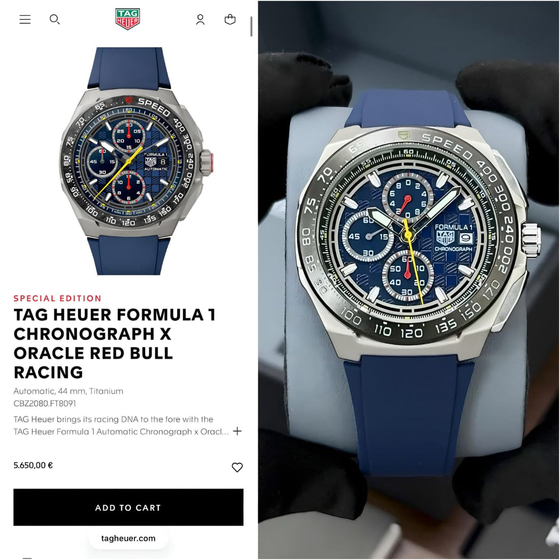 Tag Heuer Formula 1 Oracle Red Bull Edition Original Model Series Now Available