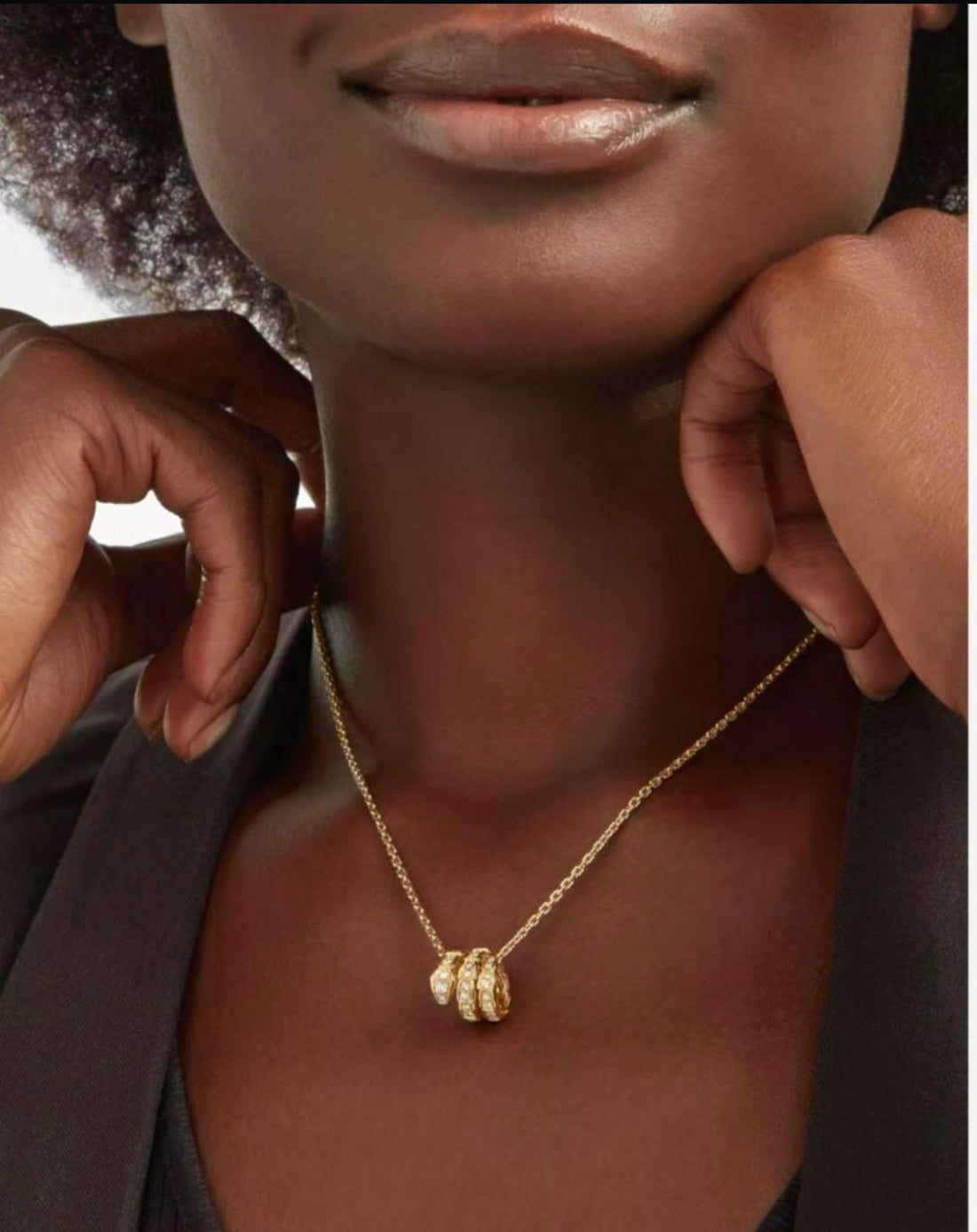 Bvl-gari Serpent-Inspired Diamond-Studded Necklace