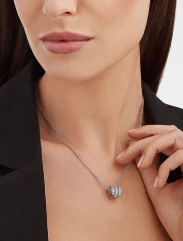Bvl-gari Serpent-Inspired Diamond-Studded Necklace