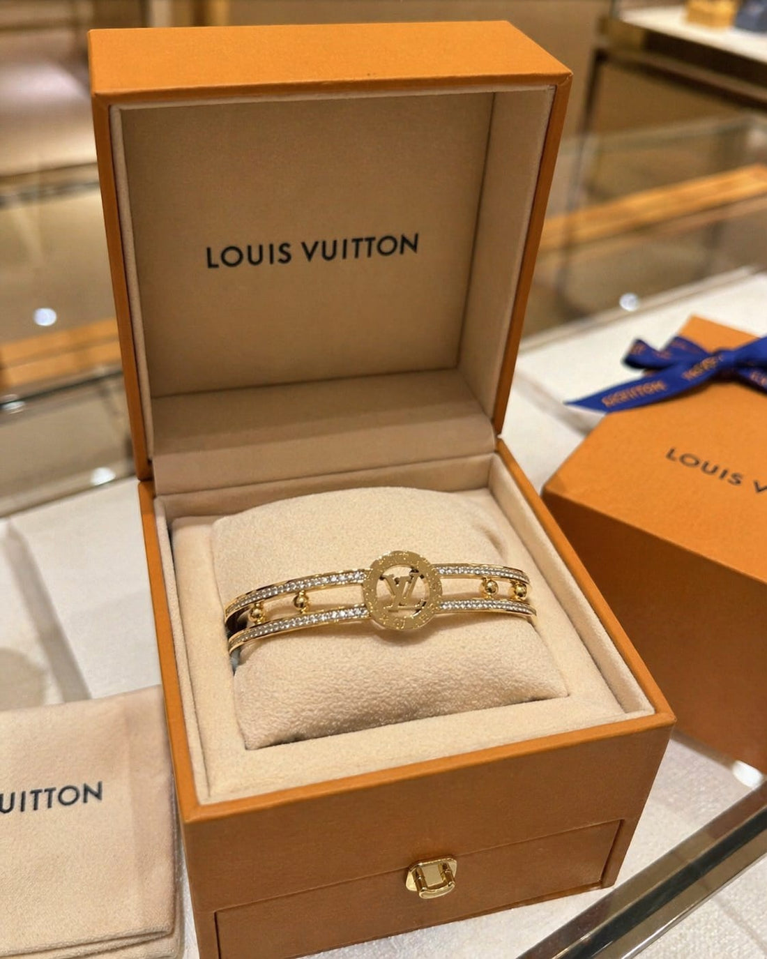 Elegant LV-Inspired Luxury Bracelet