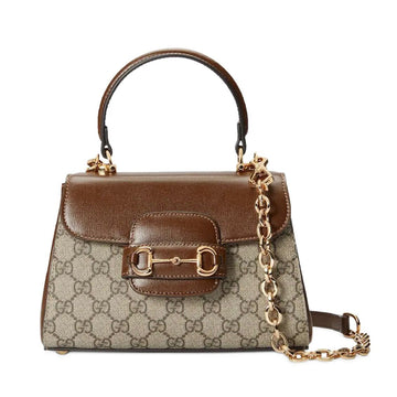 Gu-cc-i Horsebit Top Handle Handbag