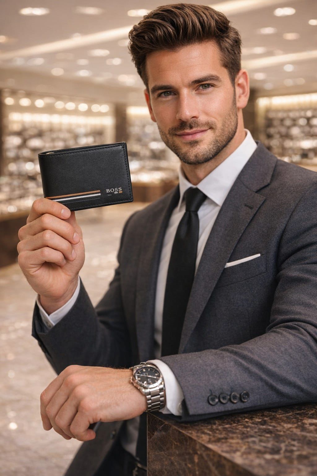 Bo-ss style with this premium luxury wallet