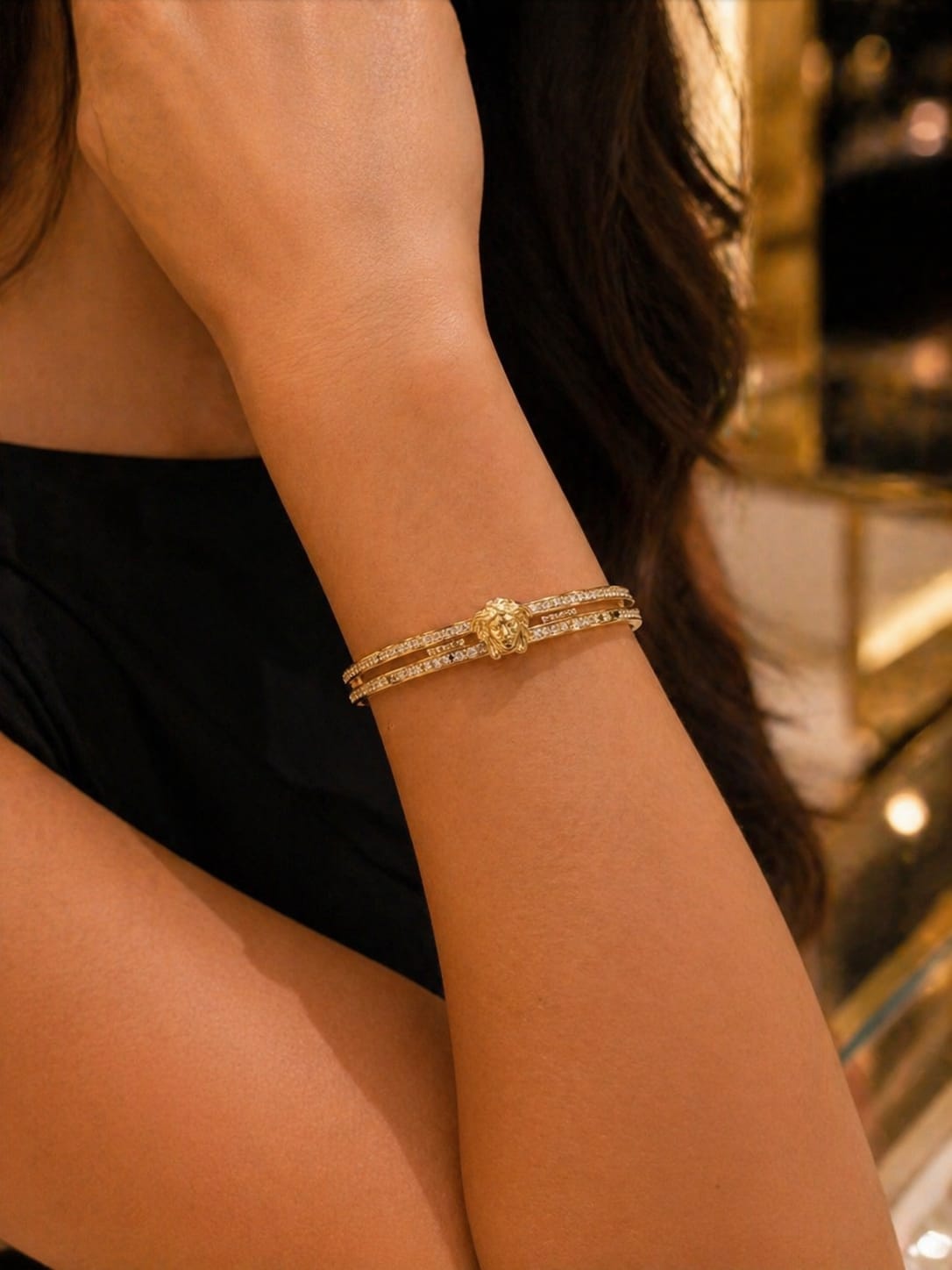 Luxury Ver-sa-ce Gold Bracelet