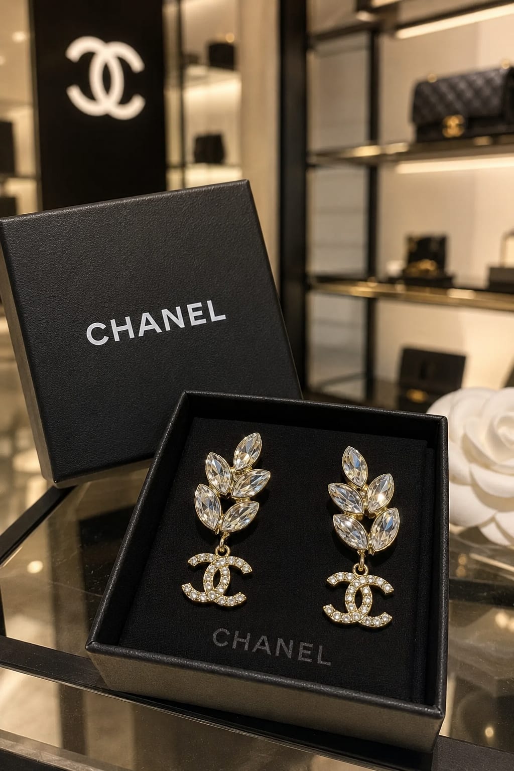Cha-nel luxury with these stunning statement earrings