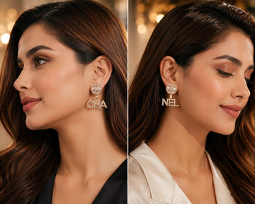 Cha-nel Elevate your style with timeless luxury earrings