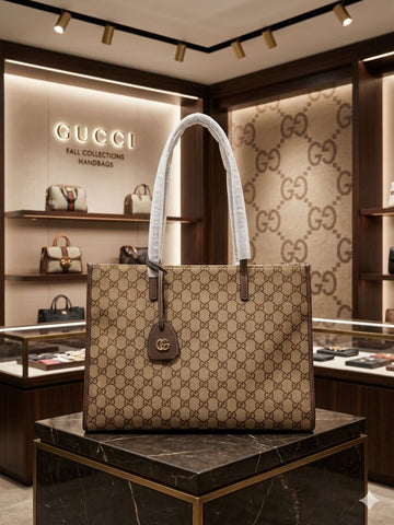 G-U-CC-I LONDRA LARGE TOTE WITH GUCCI CHARM