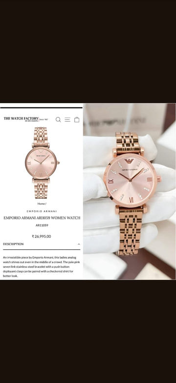 Em-po-rio Ar-ma-ni Women's Rose Gold