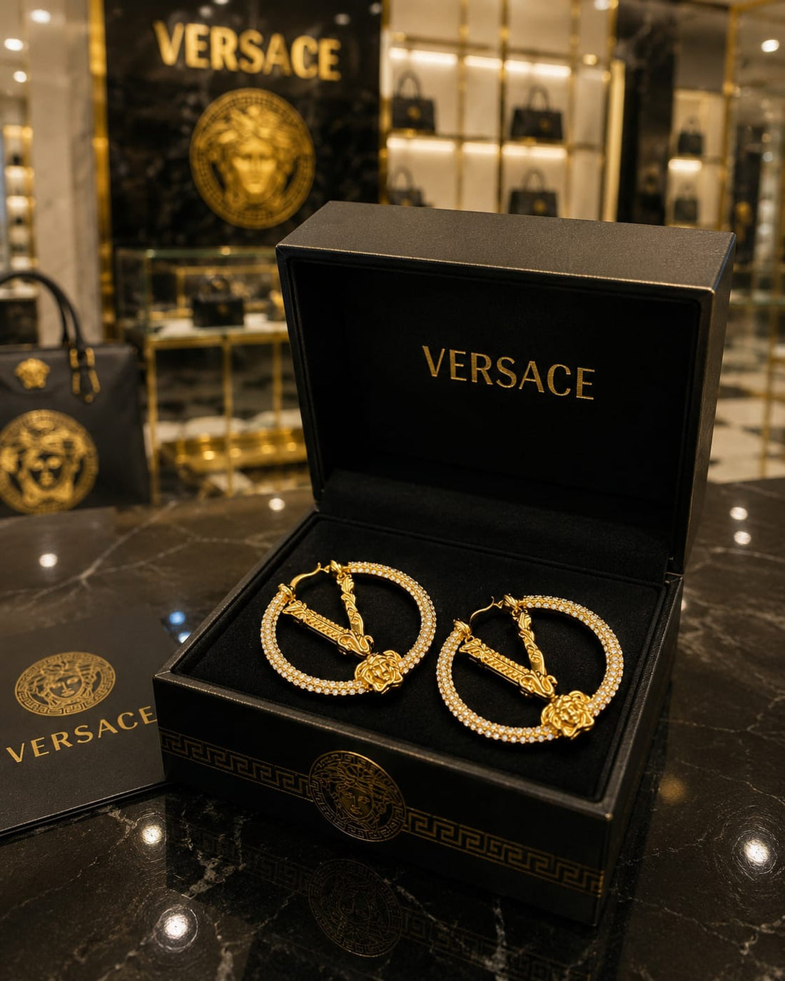 VER-SACE JEWELS – LUXURY EARRINGS COLLECTION