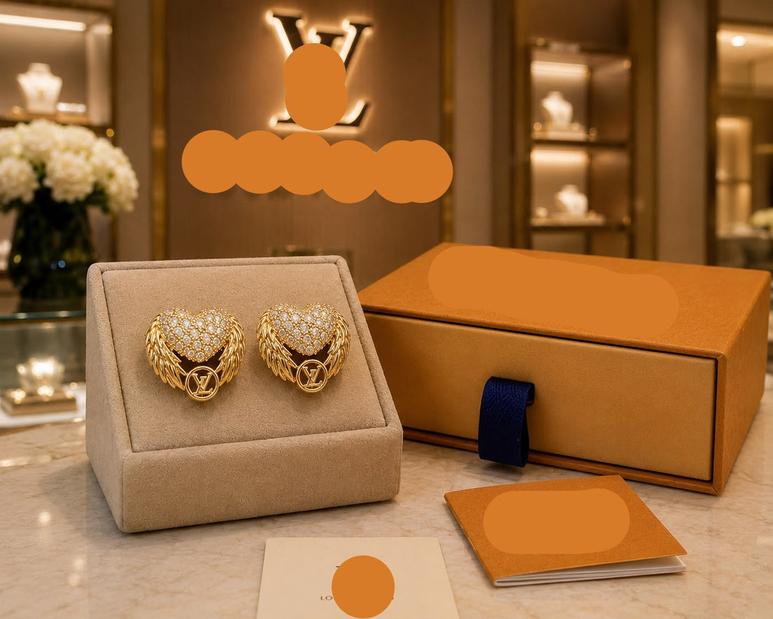 LUXURY HEART CRYSTAL EARRINGS
