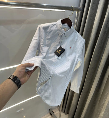 BROOKS BROTHERS GREY OXFORD PREMIUM SHIRT