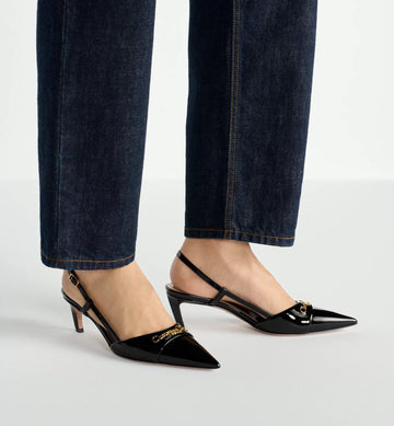 C-TIAN DI-OR MY DI-OR SLINGBACK PUMP BLACK