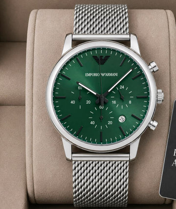 EMORIO AMANI SILVER LUIGI FORMAL WATCH