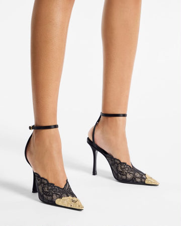JIM-MY C-HOO FAIZ 100 BLACK PUMP