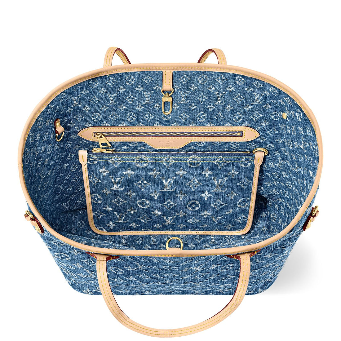 LOU-IS VU-IT-TON DENIM MM NEVERFULL