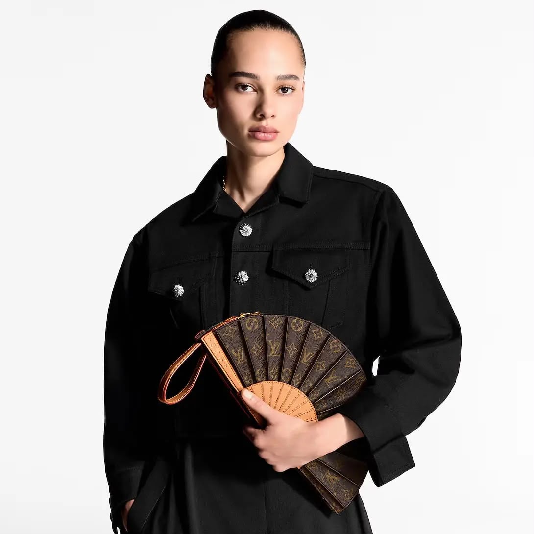 LOU-IS VU-IT-TON FAN HANDBAG