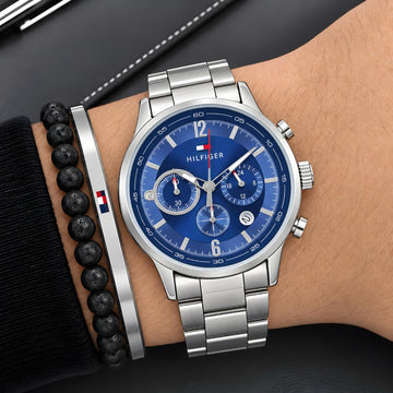 T-OMMY H-ILFIGER EVAN ANALOG CHRONOGRAPH – BLUE DIAL