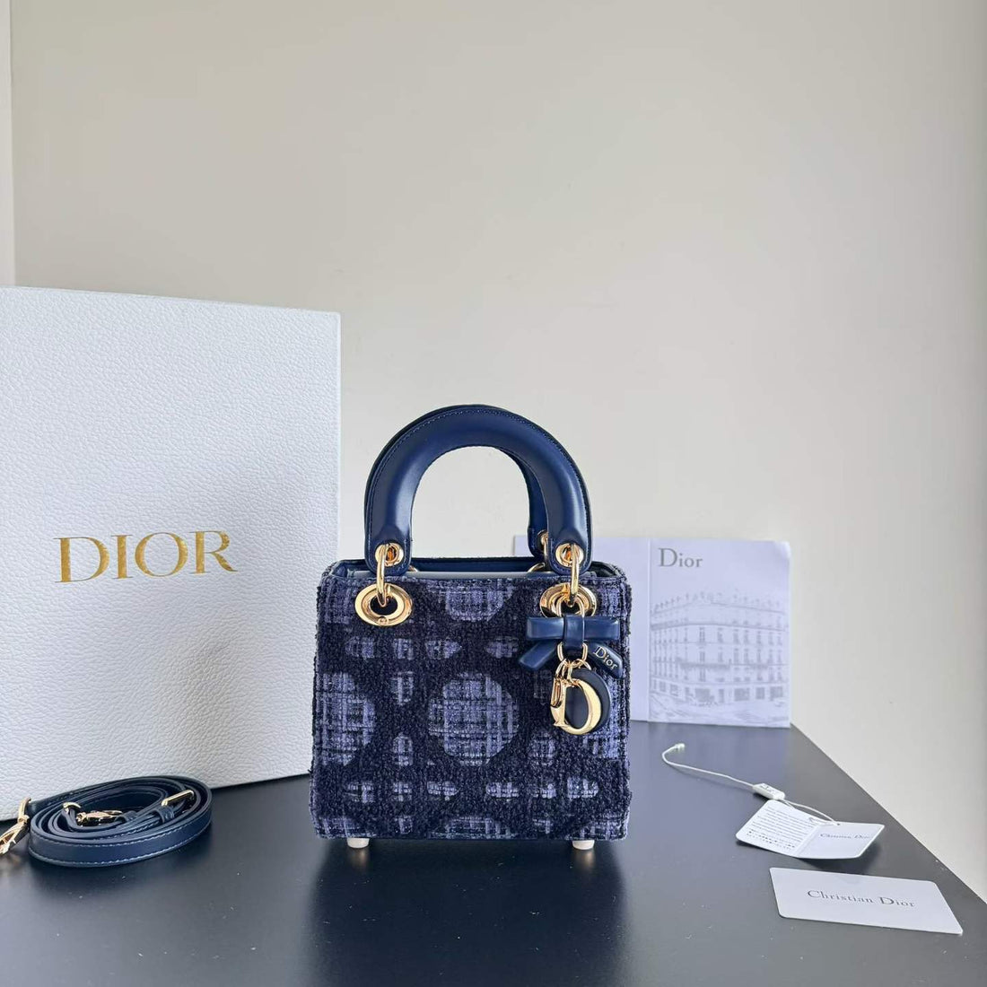 C-TIAN DI-OR LADY DIOR SMALL FABRIC SERIES BAG