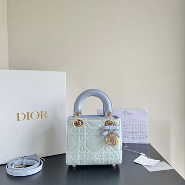 C-TIAN DI-OR LADY DIOR SMALL FABRIC SERIES BAG