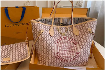 LOU-IS VU-IT-TON NEVERFULL MM MONOGRAM CANVAS LEATHER TOTE