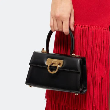 S-ALV-A-TORE FERRAGAMO ICONIC TOP HANDLE HANDBAG