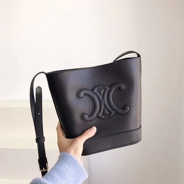 C-E-L-I-N-E CALFSKIN TRIOMPHE BUCKET BAG