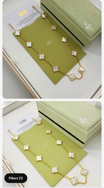 Van Cle--ef Vintage Alha-mbra Necklace